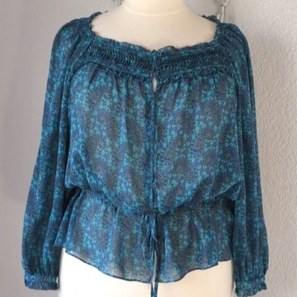 🌷Joie Plus Size 4X  Silk Paisley Print Blouse - Picture 2 of 7